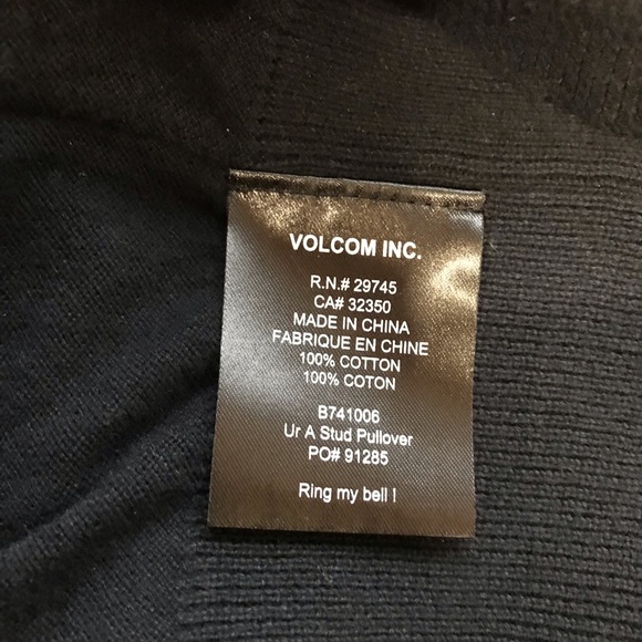 Black studded sweater, by Volcom - Picture 6 of 6